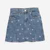 Only Heart Embroided Denim Skirt 13217