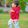 HM Spiderman Red Hoodie Trouser Tracksuit Set 13420