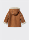 MN G Faux Shearling Suedette Coat Jacket 12850