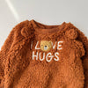 I Love Hugs Fur Brown Winter Set Tracksuit 13443