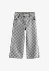 NXT Checker Board Straight Grey Jeans 13485