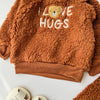 I Love Hugs Fur Brown Winter Set Tracksuit 13443