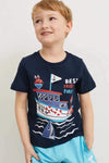 GRG Sea Friends Navy T Shirt 13033