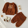 I Love Hugs Fur Brown Winter Set Tracksuit 13443