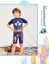 Avengers Blue 3 pcs Swimsuit with Cap 13052