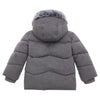 Rokka Rolla Thick Sherpa Lined Fur Trim Grey Hooded Puffer Jacket 13165