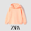 ZR Orange Peach Loose Ends Style Hoodie 12711