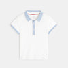 OBI Blue Collar White Organic Cotton Polo Shirt 7374