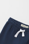 SFR White Cord Fleece Navy Trouser 12528