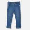 R Island Soft Knee Cut Denim Pant 12734