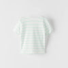 ZR Ocean Striped Boat Neck T Shirt 8470