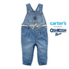 Oshksh Denim Full Length Overalls Dungaree with Ribbon Belt 12143