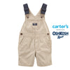 CRT Beige Webstrap Short Length Cotton Overalls Dungaree 12132