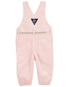 Oshksh Pink Hickory Stripe Full Length Overalls Dungaree with Ribbon Belt 12142