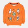 Minoti Orange Terry Sweatshirt