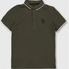 TU Dark Green Skull Polo Shirt