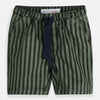 MNT Green and Black Lining Shorts