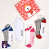 Assorted Inex Ankle 4 Cotton Socks Pair 2397 B