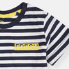 Furturino Boy White Blue Lines Jersey T-shirt