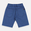 TWN Blue with Black Pattern Cotton Shorts