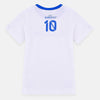 UE White Italia 10 Printed T-shirt with Stripes