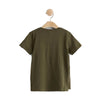 Lindex Dark Green Lion Face Printed T-shirt