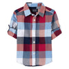 CP Red Blue and White Casual Check Shirt