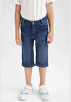 ESN Mid Wash Blue Denim Bermuda Shorts 11775