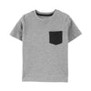 Carters Dark Grey Pocket Shirt