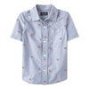 PLCE American Flag Blue Casual Shirt 8067