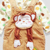 Skin Stripes Dungaree with Monkey Pocket Shirt