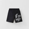 ZR Black Pokemon Terry Shorts