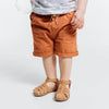 Topo Mini Wood Brown Cotton Jeans Shorts