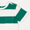 ANK Green and White Stripes Shirt 7086