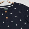 EC Black Boat Pattern T-shirt