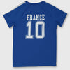 TU Blue and White France Printed T-shirt