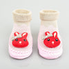 Baby Shower Red Rabbit Pink Socks Booties 5748