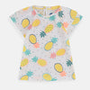 Baby C Pineapple Doted White Shirt 6543