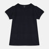 Eco Bio Cotton Elastic Shoulder Navy Blue Shirt 7036