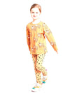 LDX Black Spots Yellow Summer Trouser 7108