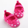 Pink Bow Polka Dots Prewalker Booties 2586 B