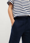 MN Navy Blue Bermuda Shorts 10174