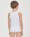 BOYS STRETCH COTTON VEST  2 Pcs Pack #2493 ML