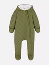 PMK Olive Green Inner Quilted Zip-Up Snowsuit #12680