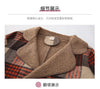 Unisex Orange Check Butter Fur Coat 11438