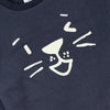 ZR Animal Face Print Dark Blue Sweatshirt 5790