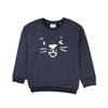 ZR Animal Face Print Dark Blue Sweatshirt 5790