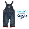 CRT Denim Red Check Full Length Overalls Dungaree 12138