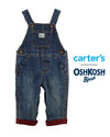 CRT Denim Red Check Full Length Overalls Dungaree 12138