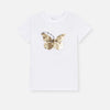 Fox B Butterfly Sequin White Shirt 7327